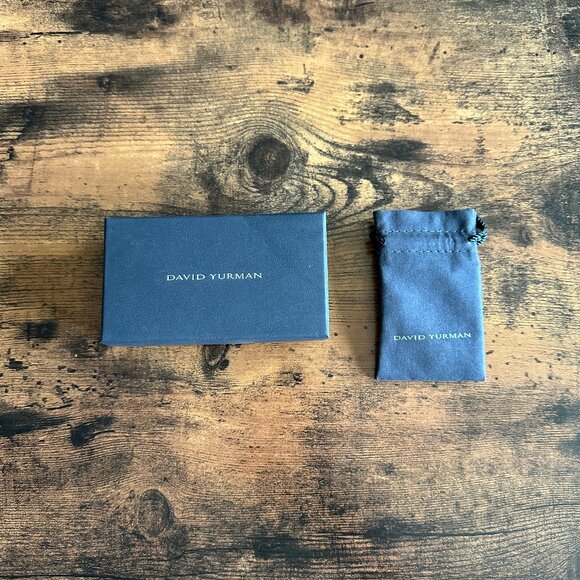 David Yurman Empty Black Cardboard Display Box & Pouch - Picture 1 of 4